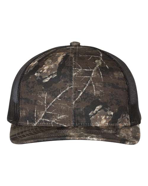 Custom Logo/Design Leather Patch Hat - Richardson 112P Camo