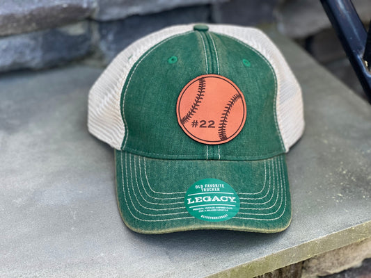 Custom Base ball Leather Patch Hat