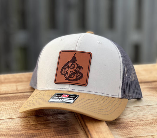 Columbia Bourbon Society - CBS Square - Leather Patch Hat
