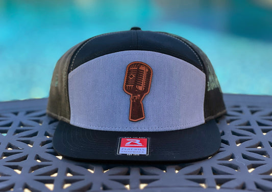 Retro Mic Leather Patch Hat