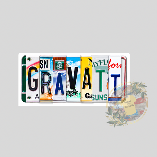 Camp Gravatt License Plate Sticker