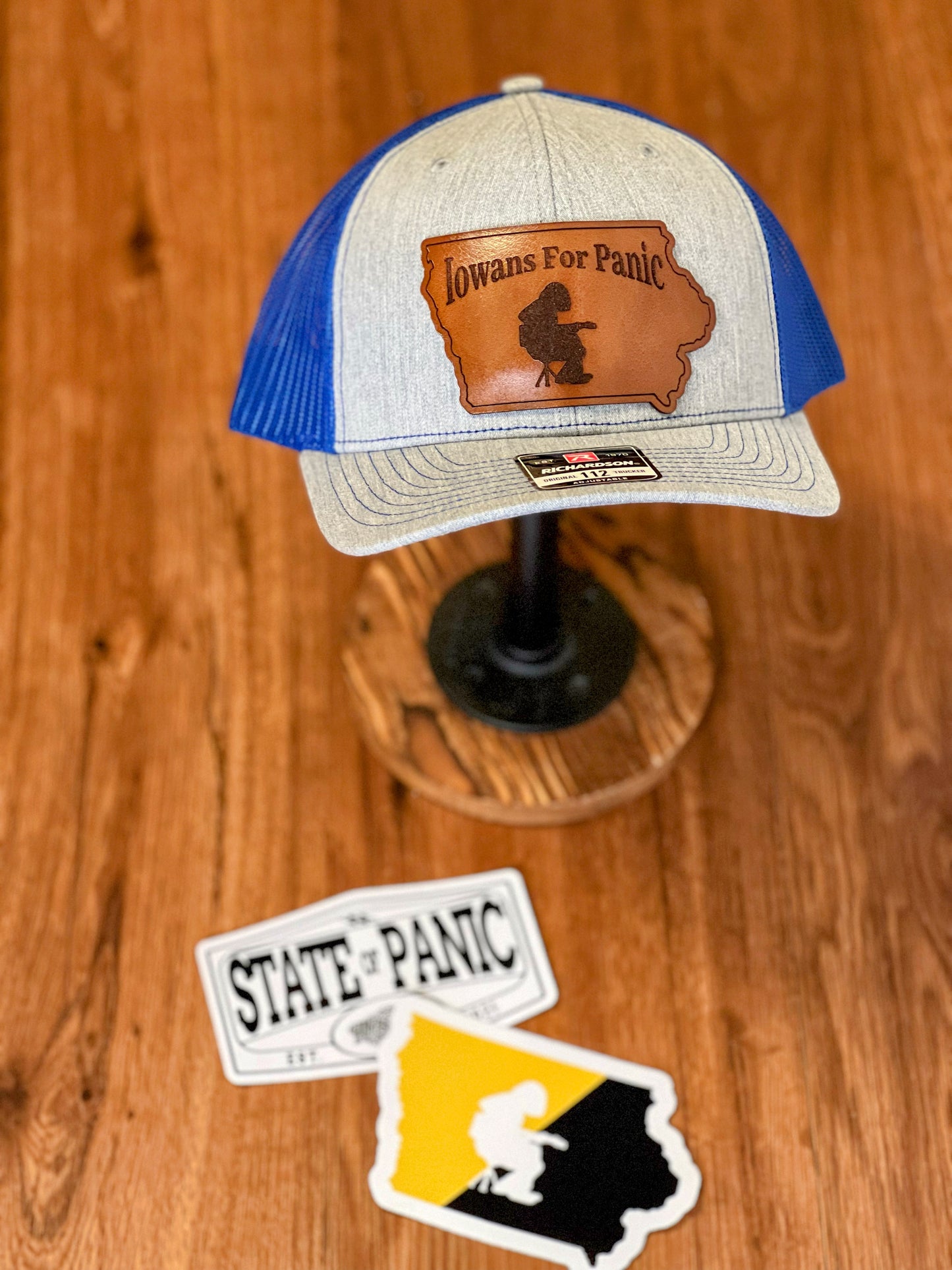 Widespread Panic - Iowans for Panic - Brown Leather Patch Hat