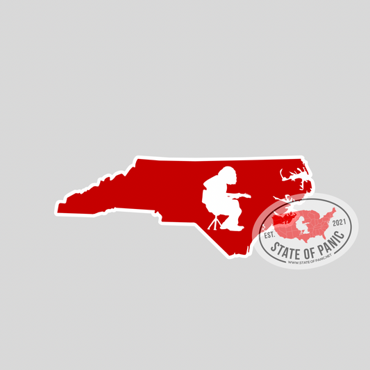 WSP State of Panic (NC) NCSU North Carolina State University Sticker (version 2)