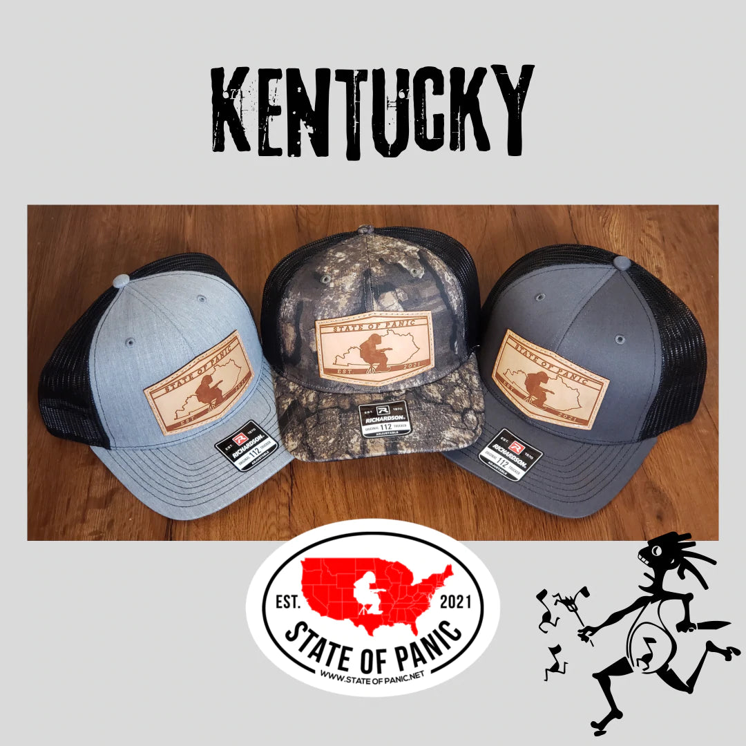 Widespread Panic - Kentucky “State of Panic” Classic Leather Patch Hat