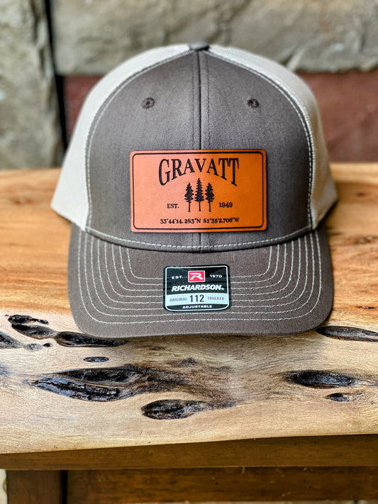 Camp Gravatt Rectangle Leather Patch Hat