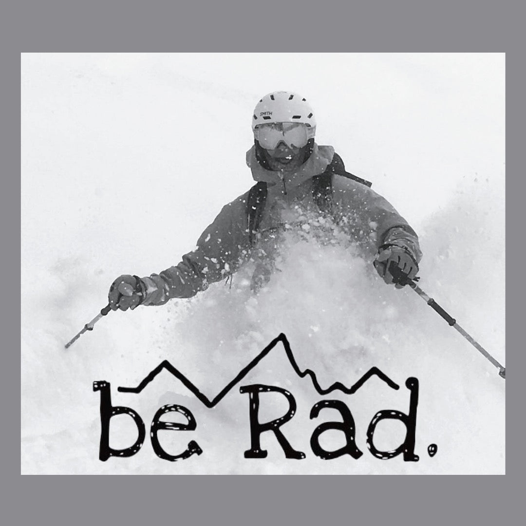 be Rad.  Leather Patch Hat (Version 1 - Center Patch)