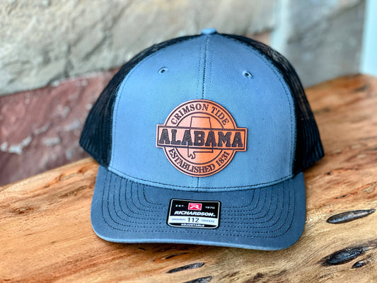 Alabama Crimson Tide Leather Patch Hat- Multi Styles
