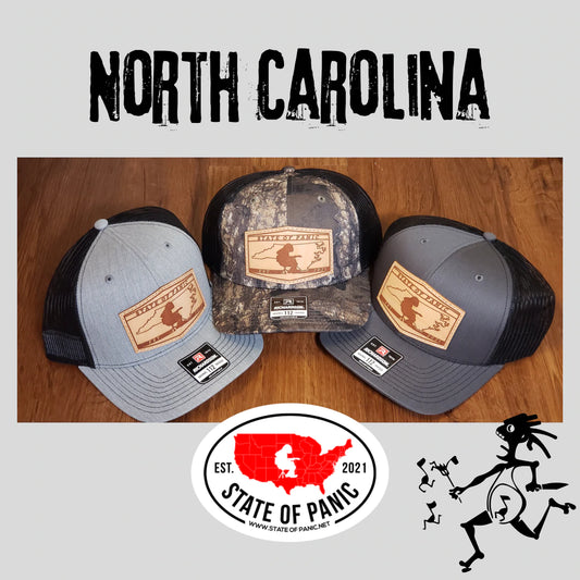 Widespread Panic - North Carolina “State of Panic” Classic Leather Patch Hat