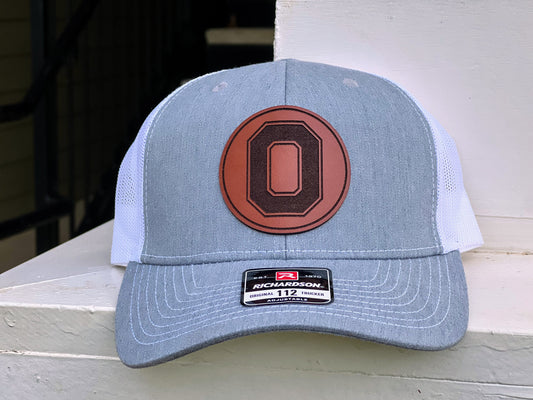 Ohio Buckeyes "Block O" Circle Leather Patch Hat