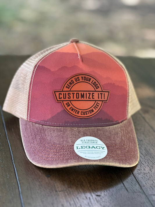 Custom Logo/Design Leather Patch Hat - Legacy OFAFP