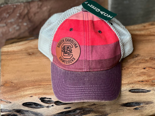 Carolina Gamecock Leather Patch Hat (Version 3)- Multi Styles