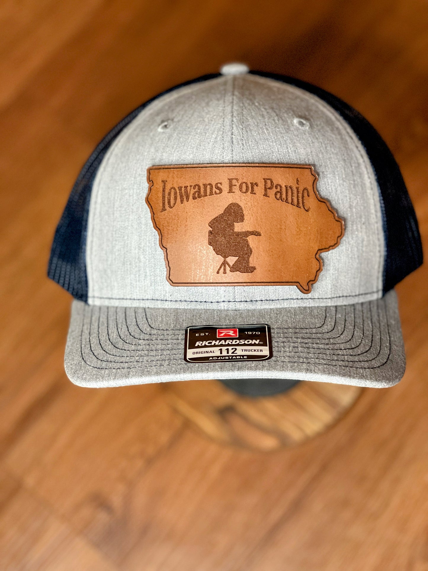 Widespread Panic - Iowans for Panic - Brown Leather Patch Hat