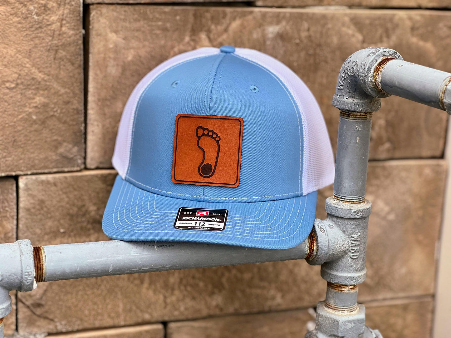 North Carolina Tarheel Foot Leather Patch Hat