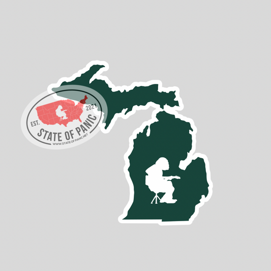 WSP State of Panic (MI) MSU Michigan State University Sticker