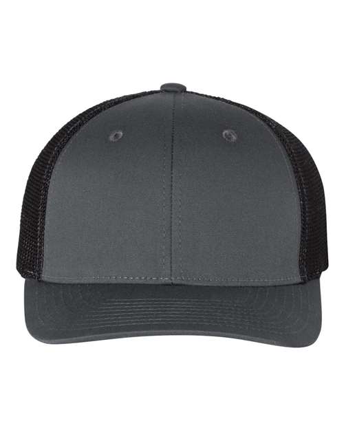 Custom Logo/Design Leather Patch Hat- Richardson 110 Fitted Trucker w/ R-Flex