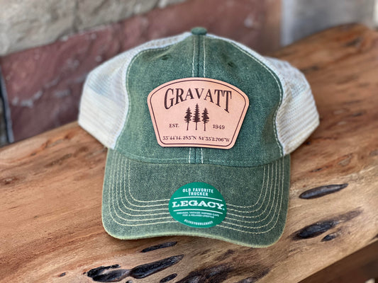 Gravatt Legacy  Leather Patch Hat - Legacy OFA & OFAFP