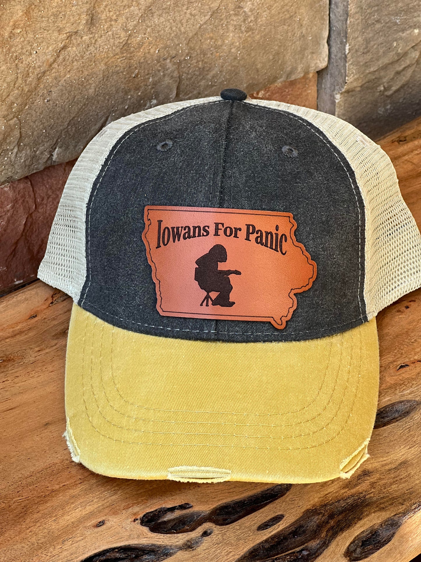 Widespread Panic "Iowans for Panic" Leather Patch Hat